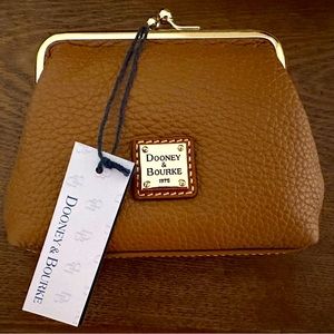 Dooney & Burke large kiss lock coin purse